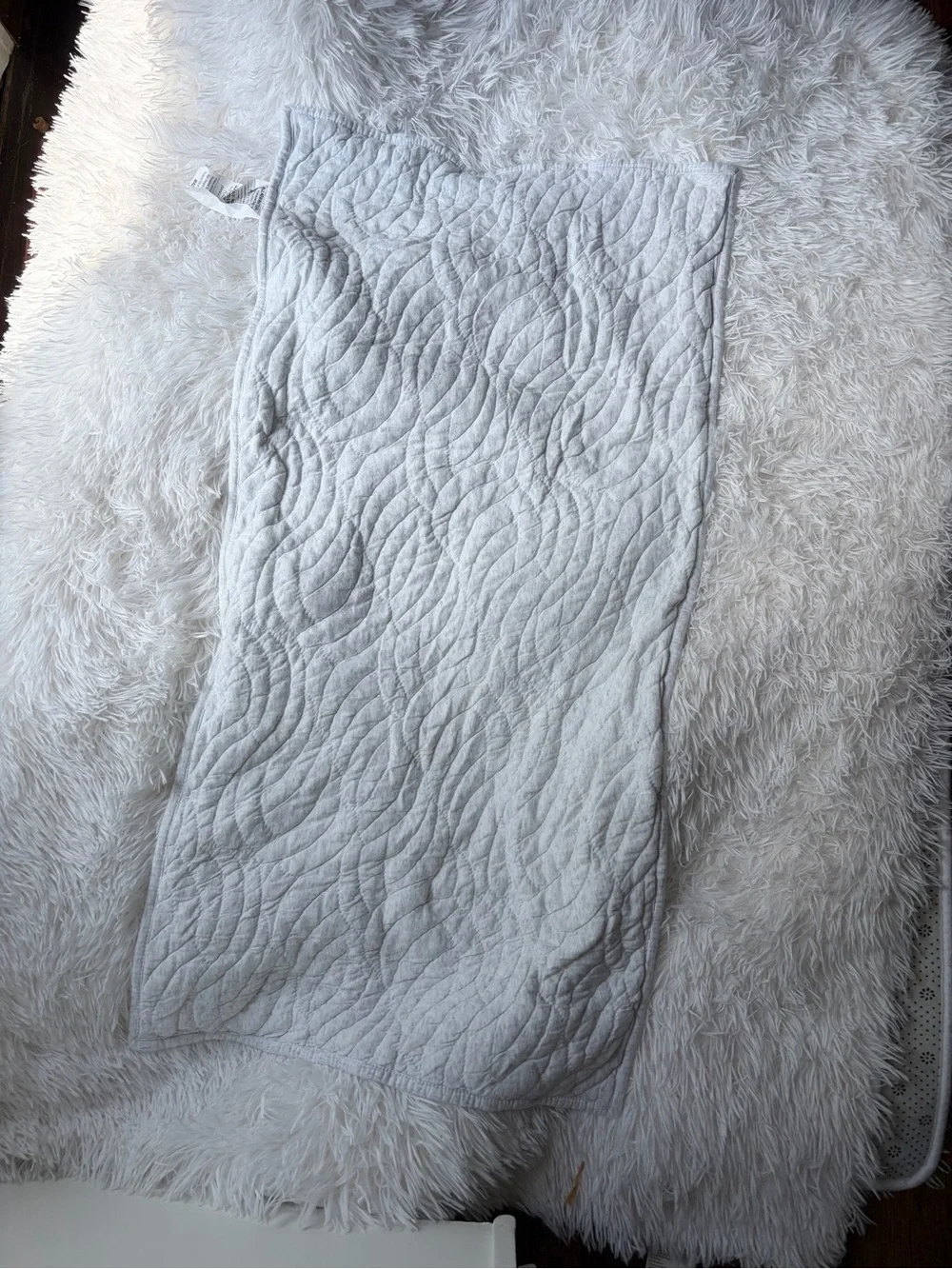 4 West elm heather gray king pillow shams waves patter cotton cloud 36”x20”